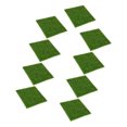 thumbnail image 4 of OULII 9 Pcs Tapis de Pelouse Artificiel Découpable Vert PVC pour Décoration de Table de Sable, 4 of 7