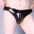 thumbnail image 5 of Pantalones de cuero PU ligeros y sexys, ropa interior de cuero brillante para hombres, calzoncillos de actuación para pole dance y discotecas, levantamiento de cadera, 5 of 5