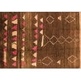 thumbnail image 1 of Ahgly Company Indoor Rectangle Oriental Orange Industrial Area Rugs, 5' x 7', 1 of 4