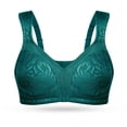 thumbnail image 1 of Sujetador Deyllo para mujer, cobertura total, talla grande 42H, sin cables, verde, 1 of 7