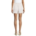 thumbnail image 4 of Time and Tru Women's Linen Ruffle Shorts, 4 of 5
