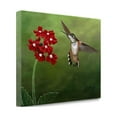 thumbnail image 2 of Tangletown Fine Art Hummer & Red Flowers by Julie Peterson Poster Frame - 21 x 29 x 1.5 in., 2 of 2