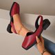 thumbnail image 4 of Zapatos de Tacón Bajo Tamaño Mayor Zapatos de Tacón Cerrado Estilo de Primavera Y Verano Sandalias de Moda Y Cómodas para Mujeres Cómodas, 4 of 9