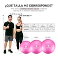 thumbnail image 4 of Pelota de Yoga PVC Cardio Beat Tamaño 75 cm Rosa (Incluye Bomba de aire), 4 of 4