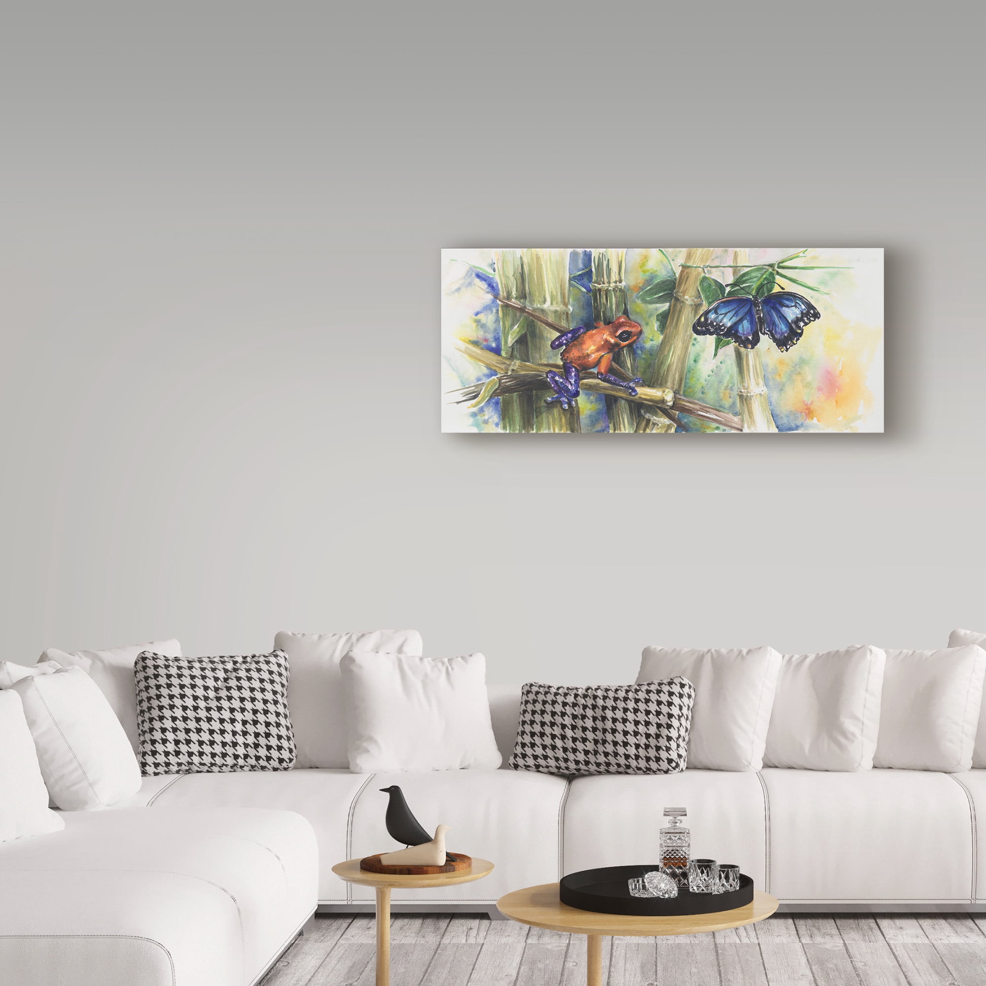 Trademark Fine Art 'Blue Morpho Frog' Canvas Art by Charlsie Kelly