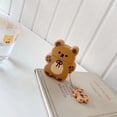 thumbnail image 2 of Cute AirPod Pro Case,Kawaii 3D Cartoon Teddy Bear Soft Silicone Protective Cover with Keychain Carabiner Clip Shockproof Charging Case Compatiable with AirPods Pro for Girls Women Khaki, 2 of 14