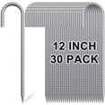 thumbnail image 1 of Estacas de varilla OK5STAR, paquete de 30, 30 cm, estacas metálicas galvanizadas para carpa, 1 of 7