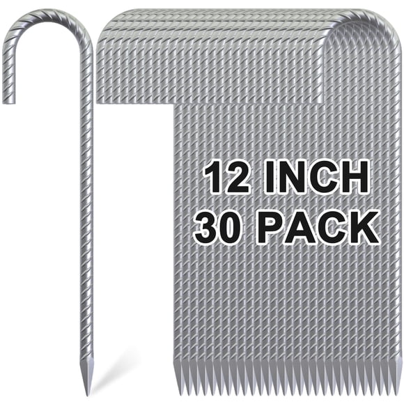 Estacas de varilla OK5STAR, paquete de 30, 30 cm, estacas metálicas galvanizadas para carpa