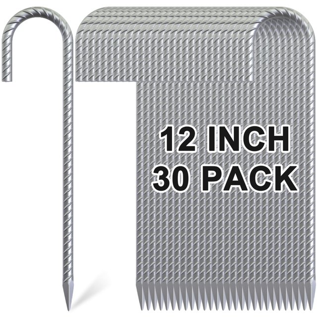Estacas de varilla OK5STAR, paquete de 30, 30 cm, estacas metálicas galvanizadas para carpa