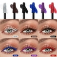 thumbnail image 6 of Six-Color Mascara, Black White Blue Red Purple Brown, Thick Long-Lasting Waterproof Smudge-Proof formula, 6 of 8