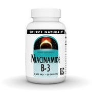 Source Naturals, Inc. Niacinamide 1500mg 50 Tablet