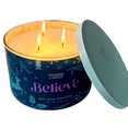 thumbnail image 4 of Yankee Candle Believe 3-Wick Candle Holiday Spruce and Grapefruit Scent 18 oz, 4 of 6