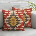 thumbnail image 3 of COMIO  PCS Set of Kilim Cushion Cover Jute Ethnic Pillow Boho Hand Shams Hippie Indian Throw Art, 3 of 5
