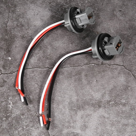 Zdetgu 2 pianas t20 enchufe 7443 soporte de bombilla de coche adaptador de enchufe conector de soporte de luz de freno conector liderado