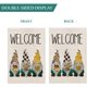 thumbnail image 3 of Bienvenido otoño leopardo búfalo cuadros gnomos avellana girasol casa bandera vertical doble tamaño, otoño acción de gracias vacaciones patio decoración al aire libre Adepaton WMZL-2109-2, 3 of 5