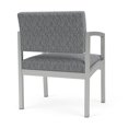 thumbnail image 5 of Lesro Lenox Steel Fabric Oversize Waiting Room Guest Chair in Silver/Adler Gray Flannel, 5 of 5