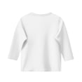 thumbnail image 4 of YLSDY 3/4 Length Sleeve Big Girls Tops Knit Crewneck Loose Fit Cute Shirts Pit Striped Casual Workout Three Quarter Blouses White 130, 4 of 4