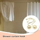thumbnail image 3 of Yuarrent 12 Uds. Ganchos para cortina de ducha, diseño de bola hueca, Metal dorado, oro rosa, anillos de gancho, accesorios, cortinas ostentosas, piezas Tratamientos de ventanas Yuarrent HA069677-01, 3 of 6