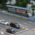 thumbnail image 1 of Escala 1/64, autobús, parada de espera, modelos de paisaje, rompecabezas 3D, escena de arquitectura para mesa de arena, modelo Diorama, diseño de, 1 of 8