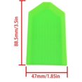thumbnail image 3 of Plastic Bead Tray Green Diamond Tray 3.54 x 1.85 Inch Diamond Painting Tray DIY Storage Craft Tool-30 Pieces (Green), 3 of 5