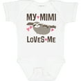 thumbnail image 3 of Inktastic My Mimi Loves Me Sloth Girls Baby Bodysuit, 3 of 5