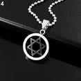 thumbnail image 5 of Jiaroswwei Unisex Fashion Stainless Steel Pendant Jewish Star of David Necklace Jewelry, 5 of 8