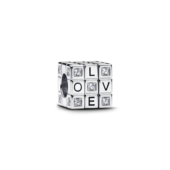 Pandora Moveable Toy Cube Charm Sterling silver