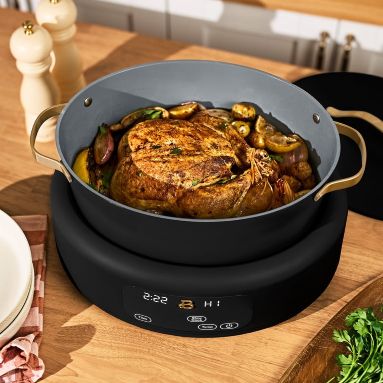 Beautiful 10-in-1, 8 Qt Multi-Cooker with Bamboo Steamer Insert