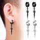 thumbnail image 1 of 1 Pair Cross Ear Clip Earrings for Men Women Punk Black Earrings Jewelry Gifts, 1 of 5