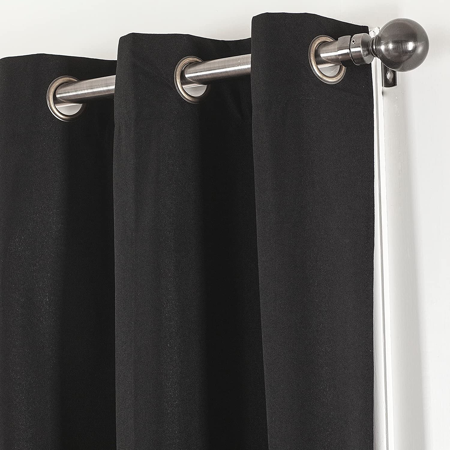Empire Home Fashion 100% Blackout Window Curtain Panel - Thermal Insulated, Black Back & Grommets - 7 Colors - 4 Sizes