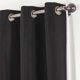 thumbnail image 5 of Cortinas térmicas opacas de 2 piezas, 100 % opacas, con reverso y ojales negros, 4 tamaños, 5 of 5