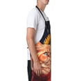 thumbnail image 4 of XMXT 1 Pcs Waterproof Kitchen Cooking Apron, Sunflower Cat Vintage Pattern Adjustable Aprons for Women Men with Pockets, 4 of 9