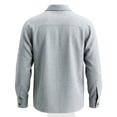 thumbnail image 5 of Men's Long Sleeve Button Down Shirts Lightweight Business Casual Tops Dressy Solid Work Tshirts with Pocket Light Blue XL, 5 of 7