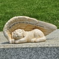 thumbnail image 3 of sweethay Ángel mascota adornos decoración perro ala dormir figurita escultura estatua bonita resina modelo manualidades escritorio jardín Decoración del hogar, 3 of 6