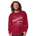 thumbnail image 3 of Grandfather Dad Jokes Funny Grandpa Men's Crewneck Sweatshirt Brisco Brands X, 3 of 6