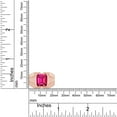 thumbnail image 5 of AFFY 8x10 mm Simulated Birthstone Men's Ring Ruby In 14K Rose Gold Plated 925 Sterling Silver. Ring Size 14, 5 of 6