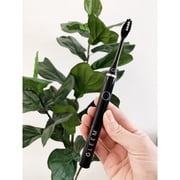 Gleem Battery Toothbrush, Full Head, Soft, Black, 1 Count, for Adults & Children 3+