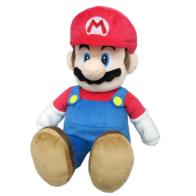 Little Buddy 1601 Super Mario All Star Collection Large Mario Plush, 24"