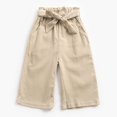 thumbnail image 4 of Ruyang Toddler Baby Girls Corduroy Pants Kids Loose Wide Leg Pants Pull On Plain Elastic Waist Trousers with Pockets, 4 of 4
