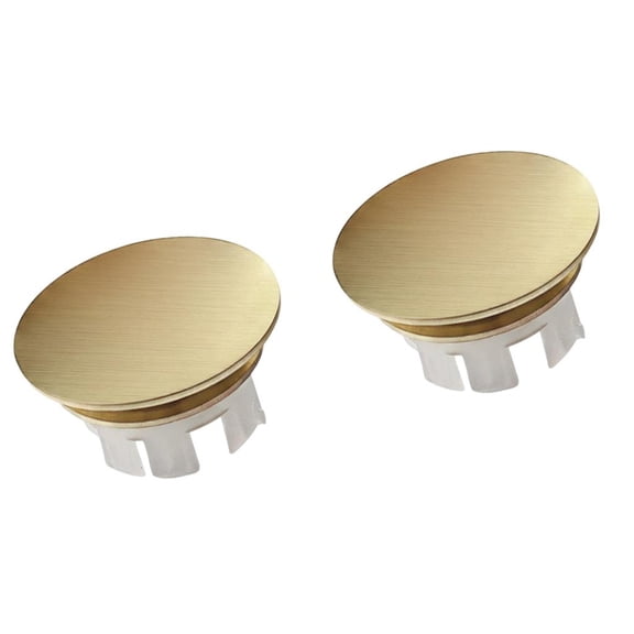 2Pcs Sink Overflow Rings Round Overflow Plug Bathroom Sink Accessories