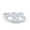 Cubic Zirconia, variant on Two Piece Asscher Cut Bridal Set Ring Lab Created White Opal 925 Sterling Silver Size 9
