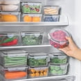 thumbnail image 7 of 48 PCS Plastic Food Storage Containers with Lids (24 Containers & 24 Lids), Leakproof BPA-Free Containers for Kitchen Organization, Meal Prep, Reusable Lunch Container, 7 of 7