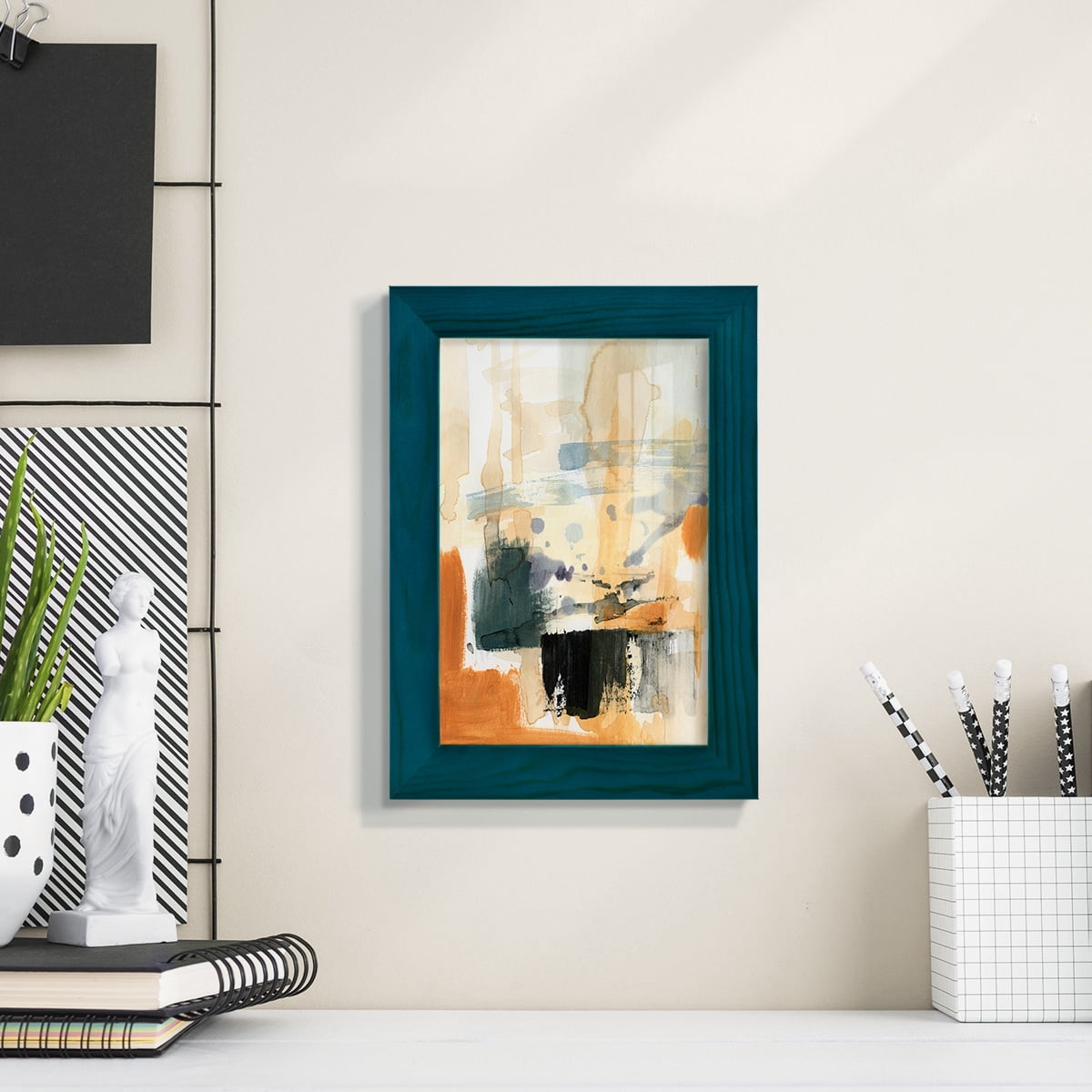 Seria III - Framed Print w/glass - Ocean Blue