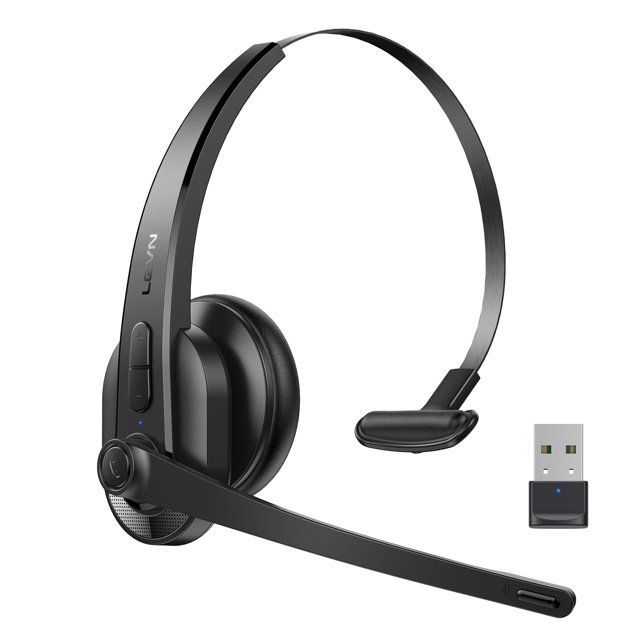 Auriculares inalámbricos LEVN Bluetooth con micrófono y cancelación de ruido