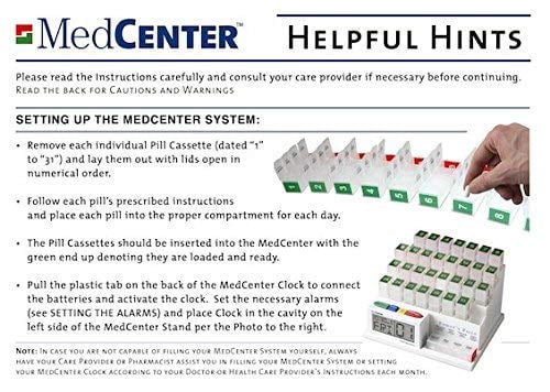 Medcenter Monthly Pill Box Organizer HSA/FSA, 4 Times a Day, Large 31 Daily Pill Cases with Compartments for Vitamins, Supplements, Medication, 31 Day Pill Organizer