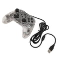 thumbnail image 5 of Wired Game Controller Dual Vibration RGB Transparent Shell Gamepad Joystick for Xbox PC White, 5 of 5