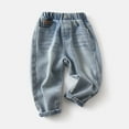 thumbnail image 4 of LUOGENLI Boys Jeans Size 14-16 Boys Jeans for Toddlers Kids Distressed Denim Pants Casual Comfortable Long Pants for Boys Age 3 8 School Everyday Wear Boys Jeans Size 5T-6T Light Blue 5-6 Years, 4 of 9
