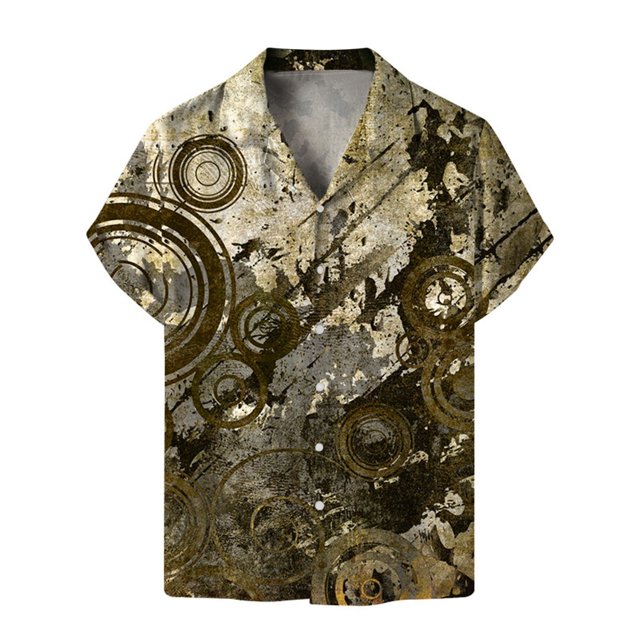 Camisas Para Hombre Camisa de manga corta con flores para hombre, estilo playero de verano, informal, relajada, para perezosos (C, S)