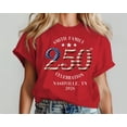 thumbnail image 2 of Personalized Family 250th Celebration T-Shirt with Custom Name and Location, Patriotic 4th of July Matching Tee, Unisex Cotton, 2 of 7