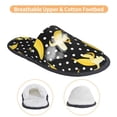 thumbnail image 3 of Fotbe Banana Pattern Women's Fuzzy Slippers Plush Slippers Fluffy Winter House Shoes Indoor and Outdoor-Large, 3 of 8